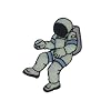 Astronaut 4 cm * 5 cm B�GELBILD AUFN�HER APPLIKATION Kosmonaut Raumfahrer All Ufo Weltall
