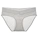 Intimate Portal Women Stay-Fit Under the Bump Maternity Panties 3-Pk Purple Black White M