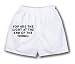 White Boxer Short with You are the light at the end of the tunnel