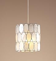 Capiz Round Diamond Pendant Ceiling Light