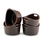 Rachael Ray Bubble and Brown Set of 4 Ramekins, Chocolate