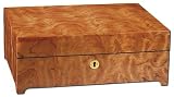 Gorgeous Ladies Jewelry Box in Exotic Bubinga Wood with Lock & Tassel Key