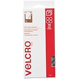 VELCRO Brand  Sticky Back 5/8" Coins, 75 Sets, Clear  (91302)