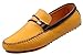 JiYe Men's Driving Shoes Leather Slip-On Loafer