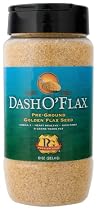 Premium Gold Packaging - Dash O'Flax Organic Ground Golden Flax Seed, 10 oz