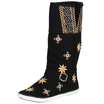 Sugar Women's Janis Peasant Embroidery Boot,Black,6.5 M