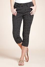 Spotted Cropped Denim Jeggings [T54-8094-S]