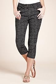 Spotted Cropped Denim Jeggings