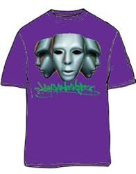 Jabbawockeez Dance 3 Faces Purple T-shirt Tee