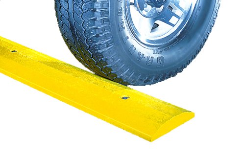 SloMo SB6D-Y Recycled Plastic Deluxe 6' Speed Bump without Hardware, Yellow, 72