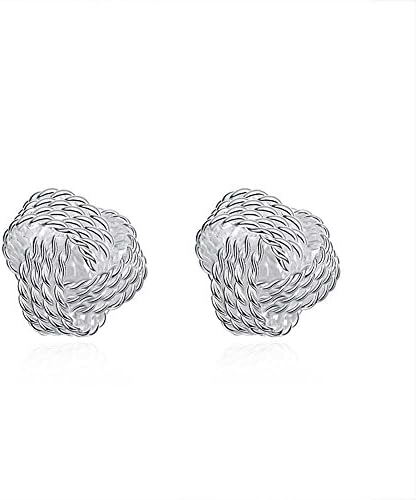 Minkang Creative Weave Earrings 925 Silver Global Jewelry