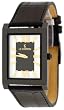 Le Chateau Men's Black IP Elegant Leather Band Watch Model LC7020M