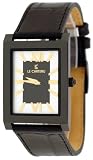 RADO Watch:Le Chateau Men's Black IP Elegant Leather Band Watch Model LC7020M