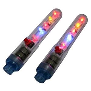 【クリックでお店のこの商品のページへ】FJK自転車バルブライト(前後輪セット) FJK-503C