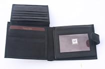 Black Leather wallet - credit card / business card holder by Prime Hide