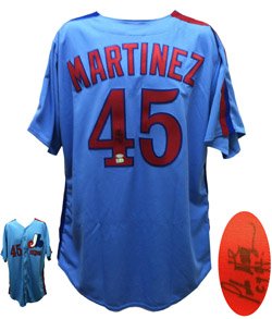 Signed Pedro Martinez Montreal Expos CY Young Baseball Jersey ML Pedro played for the Montreal Expos from 1994-1997. The Expos are the current Washington Nationals. Martinez won the 1997 CY Young award given to baseball's best pitcher. A future Hall of Famer, Martinez was an 8 Time All-Star and 2004 World Series Champion with the Boston Red Sox. Steiner Sports and Major League Baseball authenticat