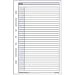 CD76265 Collins Personal Diary Organiser Refill Inserts Lined Notes White 30 Sheets PR2007