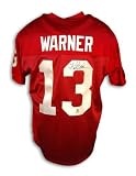 Kurt Warner Autographed Arizona Cardinals Red Reebok Authentic Jersey