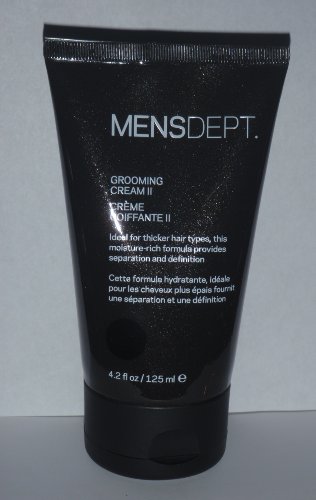MENSDEPT Grooming Cream 2 II Ideal for Thicker Hair 4.2oz (125ml)