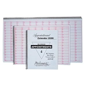 Melissa's 4 Column Appointment Book courses shop 