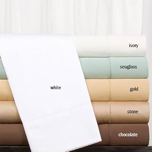 800TC Solid Cotton Single Ply Sheet Set, King, Gold by SmartBargains