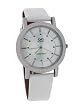 Q&Q Unisex Slim Elegant Leather Band Watch #Q314J301Y