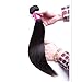 A&J (TM) 1pcs Brazilian Virgin Hair Straight, 6A Human Hair Extensions, 10 inches to 30inches(Natural Color)