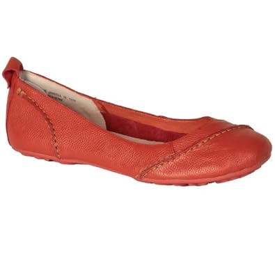 Mens Hush Puppies Janessa Flat Slip on Shoes in Orange - UK 10: Hush ...
