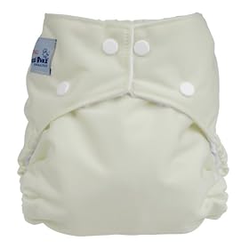 Fuzzi Bunz Baby White Cloth Pocket Diaper