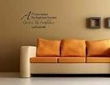 ALL I HAVE NEEDED THY HAND HATH PROVIDED, GREAT IS THY FAITHFULNESS LORD UNTO ME Vinyl wall lettering quotes and sayings home art decal decor