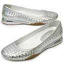COLE HAAN Woven Ballet Nike Air Bria Silver