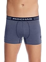 Rochas París Bóxer De Algodón Sin Costuras (Azul)