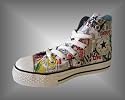 Converse Kinderschuhe 308574 CT Poster Hi grau - fallen etwas grösser aus