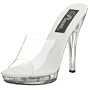 Pleaser Women's Lip-101,Clear,7 M