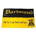 Fahne / Flagge Fu�ball Dortmund NEU 90 x 150 cm Flaggen