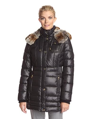 Laundry by Design Women’s Puffer Coat with Faux Fur