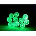 Fortune AC-100G Accents 12 LED Light String, 81" Length, Green
