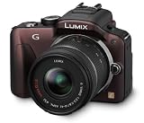 Panasonic Lumix DMC-G3KEG-T Systemkamera (16 Megapixel, 7,5 cm (3 Zoll) Touchscreen, elek. Sucher) Gehäuse braun inkl. Lumix G Vario 14-42mm Objektiv