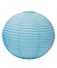 Round Paper Lanterns - Large - Aqua Blue