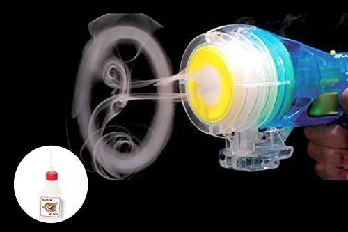 Blue Zero Blaster Vapor Fog Smoke Rings Up to 12 Feet Bonus Comes with 2 Fluid Bottles, Perfect Gift for Christmas Gift, Party, Outdoor