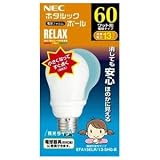 NEC 電球形蛍光ランプ A15形ホタルックボールRELAX色(電球色) EFA15ELR/13-SHG-B