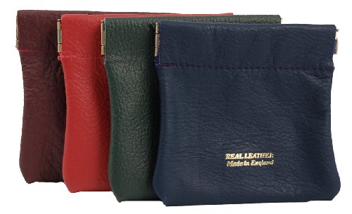 English Leather Snap Lock Coin Purse