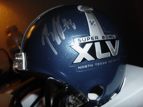 BJ RAJI SIGNED AUTOGRAPHED SUPER BOWL MINI HELMET GREEN BAY PACKERS
