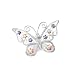 Sterling Silver Enamel Finish Filigree Butterfly Pin