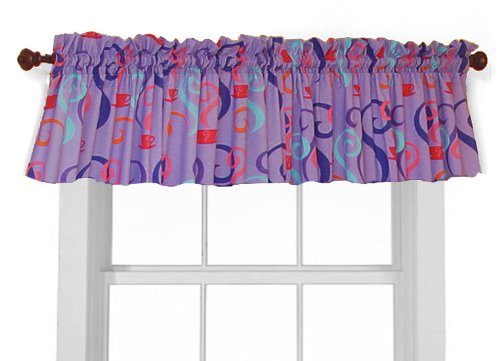Room Magic Window Valance, Girl Teaset
