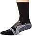 Balega Enduro V-Tech Crew Socks for Men and Women (1 Pair) (2016 Model), Black/Grey, Large