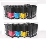 Produkt-Bild: 20x f&uuml;r Brother LC985 Druckerpatronen 8xSchwarze +4xCyan +4xMagenta+ 4xGelb DCP-j125 DCP-j315 DCP-J315W DCP-j315x DCP-j315w1 DcP-j515w MFC-j220 MFC-j220W MFC-j265 MFC-j265W MFC-j410 MFC-j415 MFC-j415W DCPj125 DCPj315 DCPJ315W DCPj315x DCPj315w1 DcPj515w MFCj220 MFCj220W MFCj265 MFCj265W MFCj410 MFCj415 MFCJ415W 20x Patronen XXL