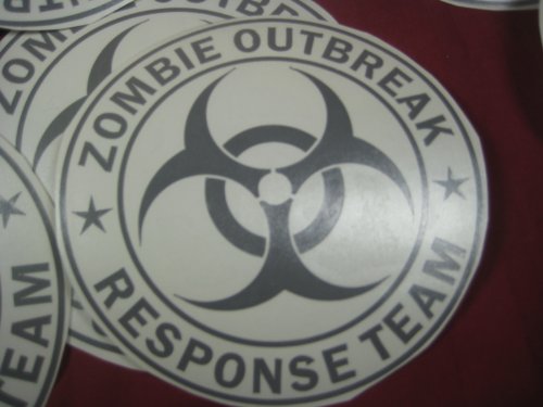 masks guy fawkes:Zombie Outbreak response team Vinyl decal sticker