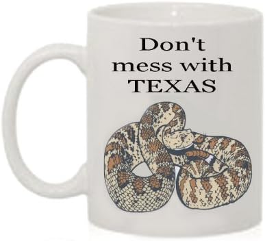 Don't Mess With Texas Mug/Coffee Cup/Snake