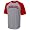 Nike Nebraska Cornhuskers Ash Classic Raglan T-shirt
